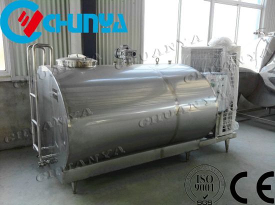 SUS304 Horizontal Milk Cooling Tank