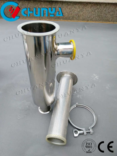 Industrial Valve Sanitary Y-Type Stainless Steel 304 Tube Water Filter Housing for Oil
